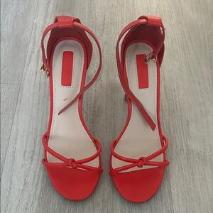 Forever 21 Red Strappy Heels